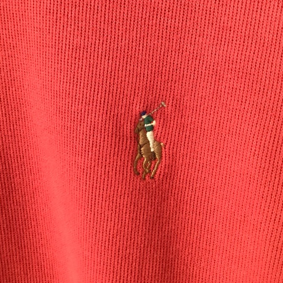 Polo Ralph Lauren Estate Rib 1/4 Zip Pullover - Red - XXL - Picture 3 of 6